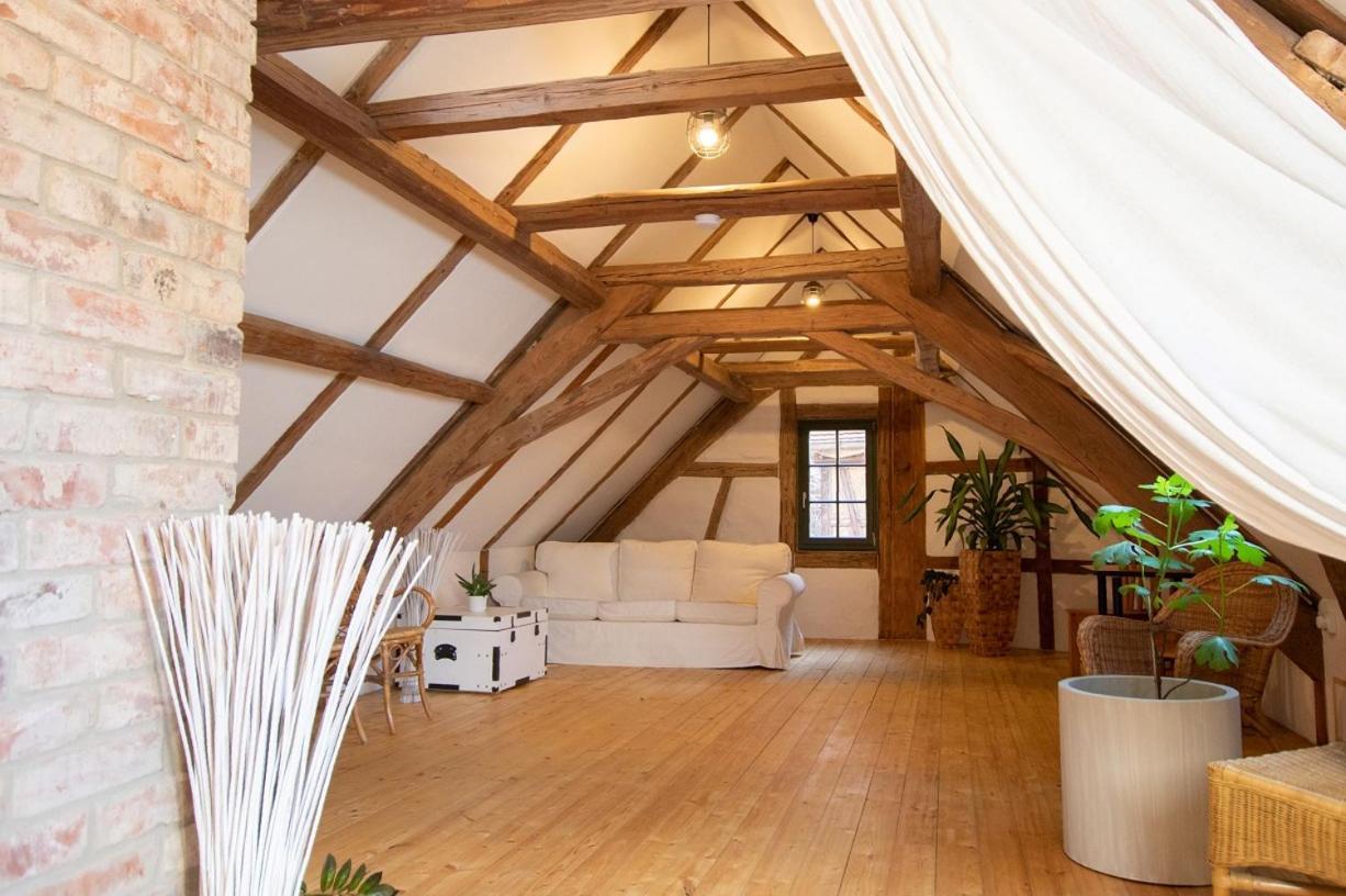 Naturhof-Papiermuehle 2 Bett-Zimmer Rosenrot Bollberg 外观 照片